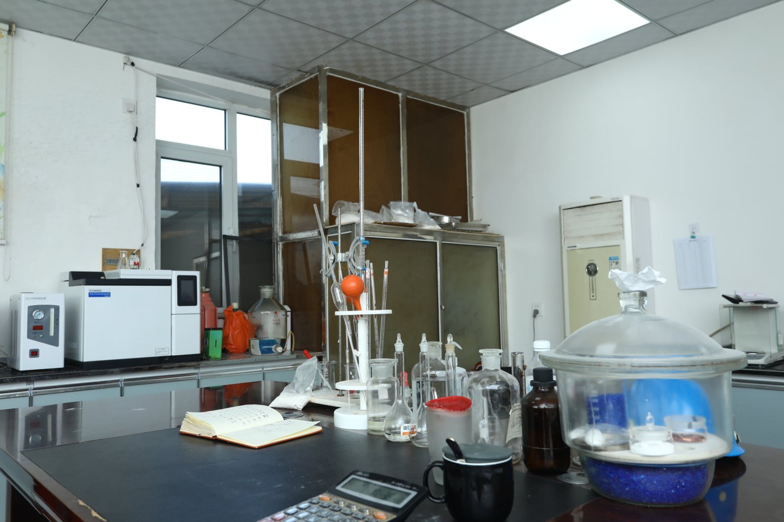Laboratory testing equipment used for batch quality verification